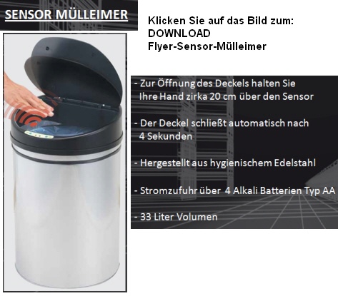 Abfallbehälter aus Stahl Abfalleimer Mülleimer Papierkorb SARAH Lochdesign 
